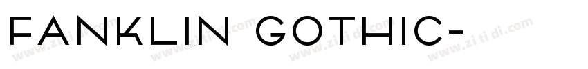 Fanklin Gothic字体转换
